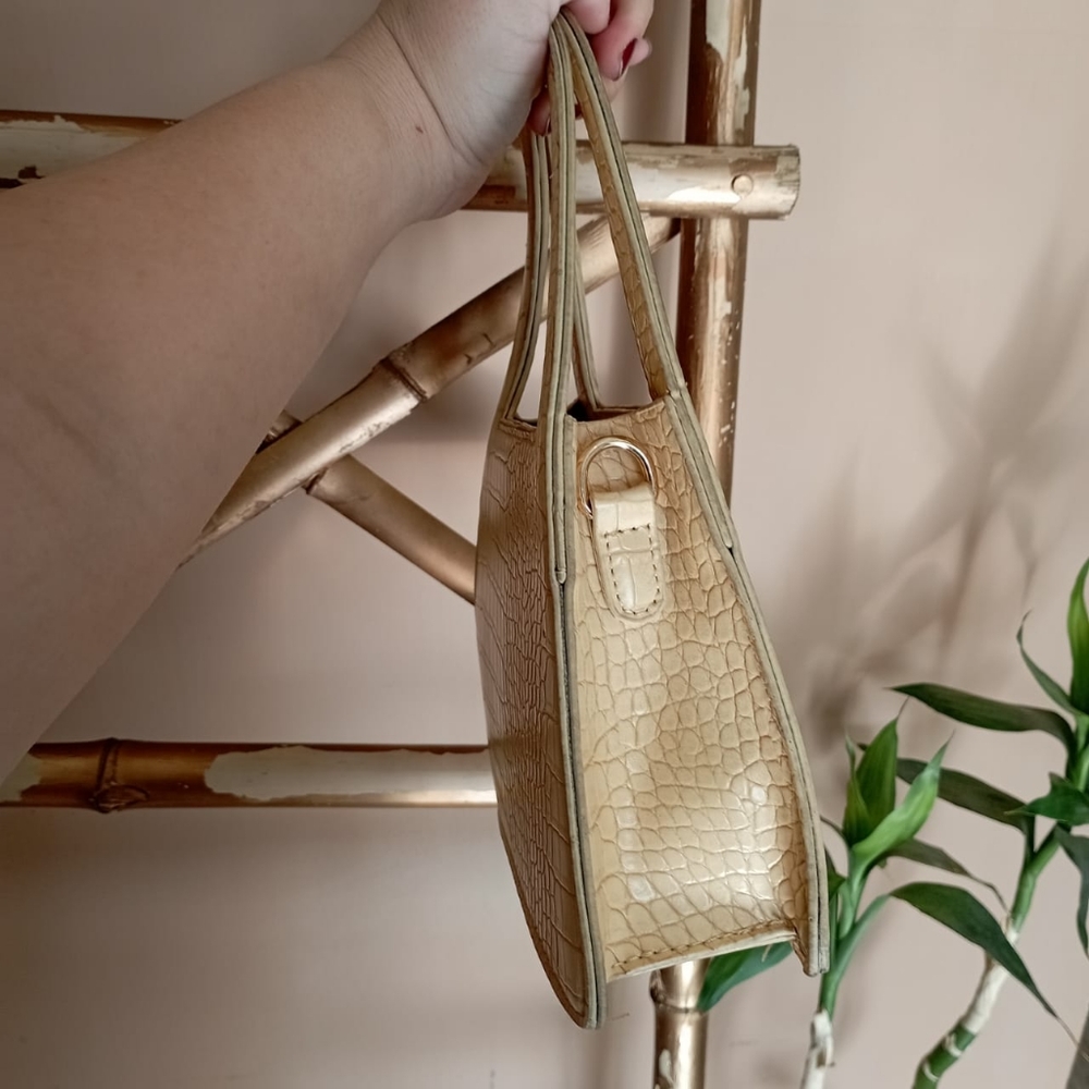 Mock Croc Mini Satchel Bag - Picture 9 of 16